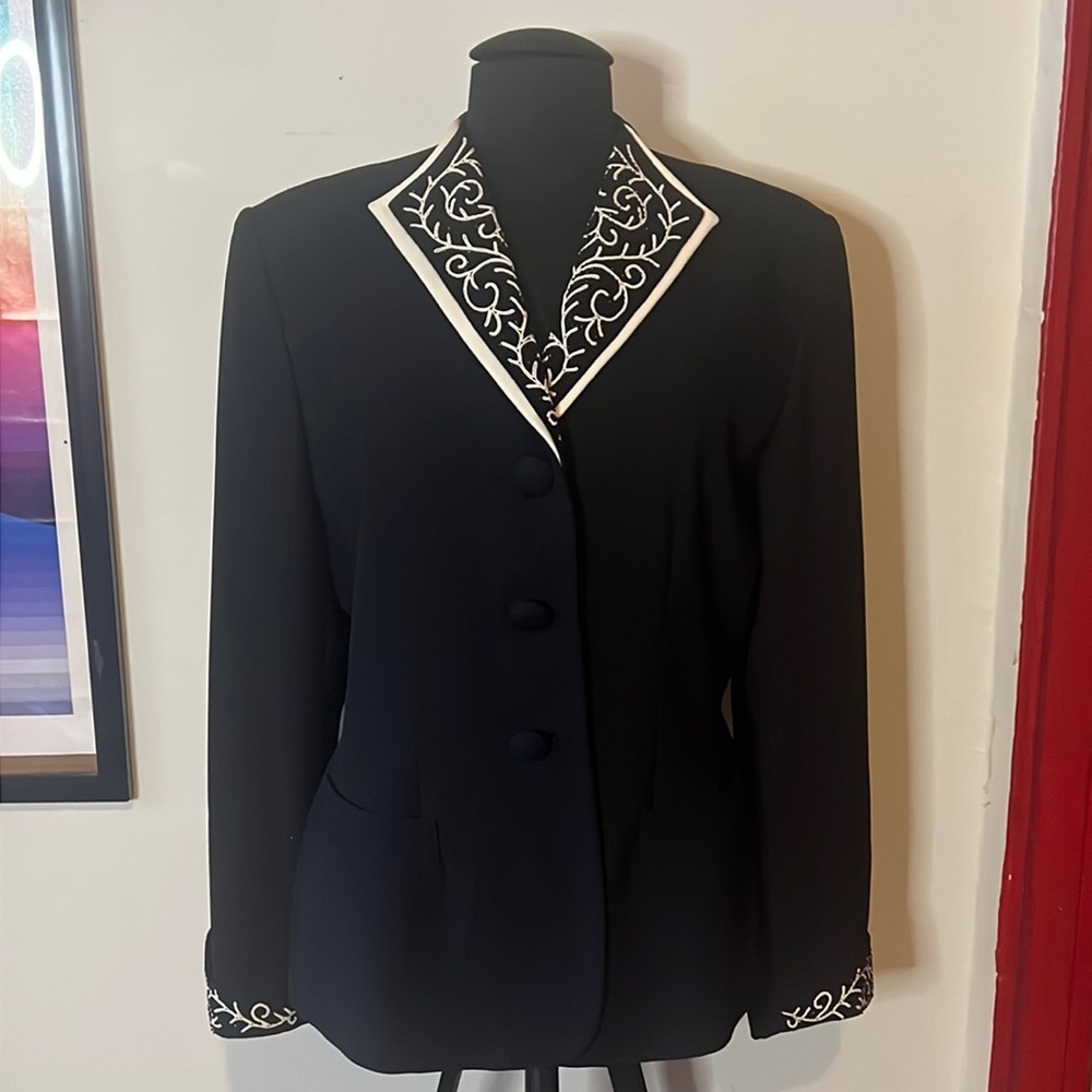 Vintage Le Suit Embellished Blazer